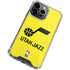 NBA Utah Jazz Yellow Texture iPhone 14 Pro Clear Case